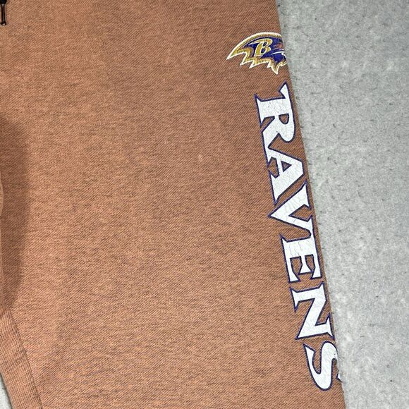 Majestic Baltimore Ravens Sweatpants Joggers NFL Apparel Men’s XL Orange - Picture 3 of 14